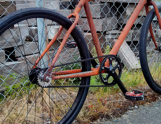 The Rust Bike: Rusty and Beautiful, with Gates Carbon Belt Drive