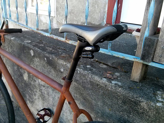 The Rust Bike: Rusty and Beautiful Featuring The InterLock seatpost--The lock that hides inside  your bike!